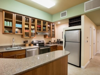 Kitchen in Spacious condo overlooking Kahalu'u beach